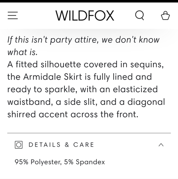 Wildfox Party Midi Maxi Skirt Sz M Purple Sequins Stretch Waist Ruch Front Slit - Picture 14 of 14